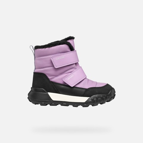 Bottines imperm&eacute;ables de neige TREKKYUP ABX FILLE Lilas/Violet - image number 1 | GEOX