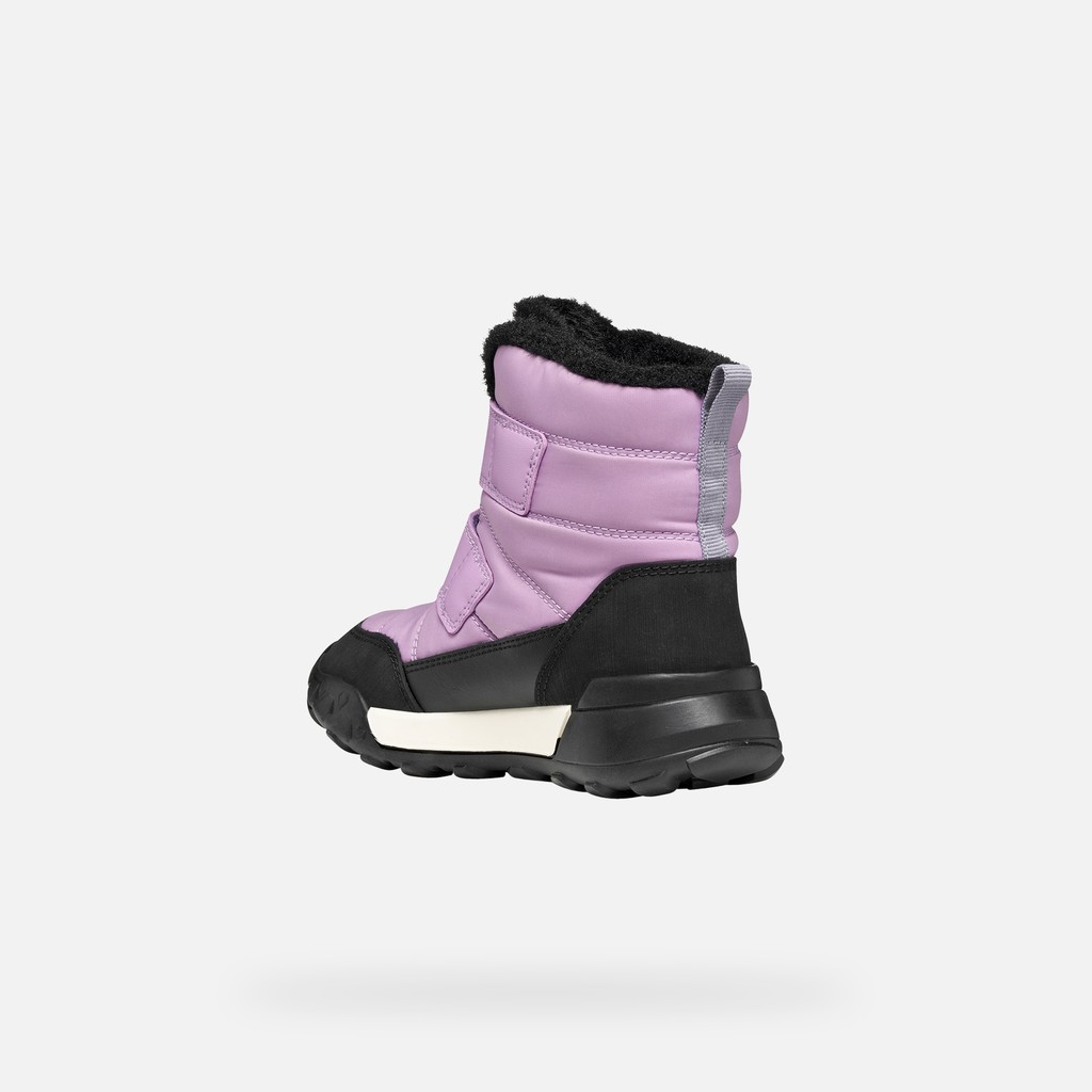Bottines imperm&eacute;ables de neige TREKKYUP ABX FILLE Lilas/Violet - image number 3 | GEOX