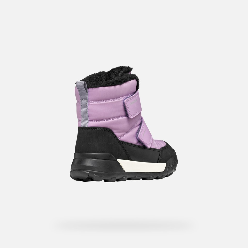 Bottines imperm&eacute;ables de neige TREKKYUP ABX FILLE Lilas/Violet - image number 4 | GEOX