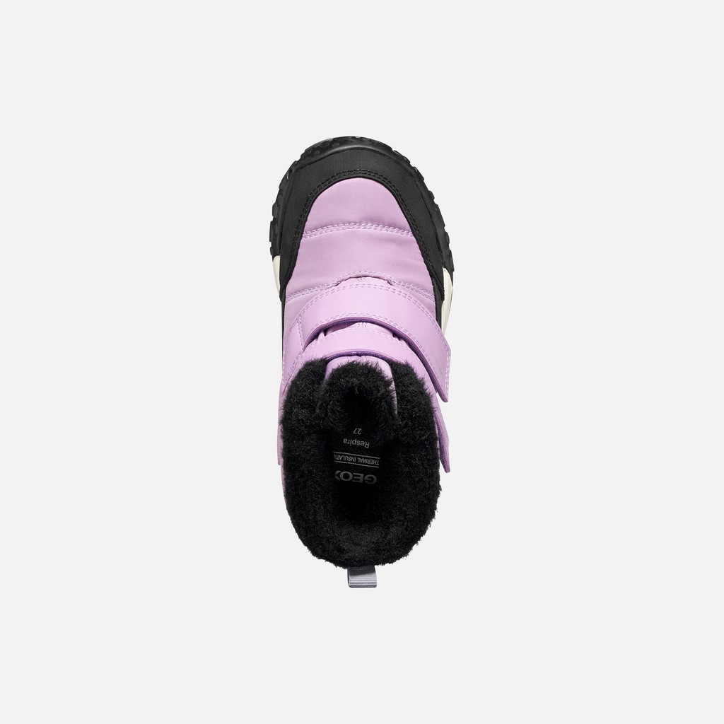 Bottines imperm&eacute;ables de neige TREKKYUP ABX FILLE Lilas/Violet - image number 5 | GEOX
