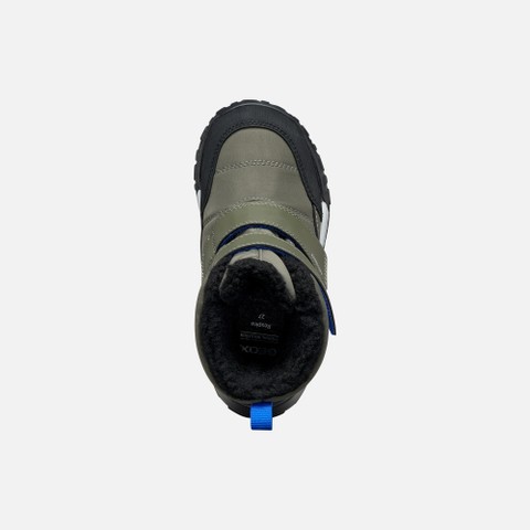 Waterproof snow ankle boots TREKKYUP ABX BOY Dark green/Royal - image number 5 | GEOX
