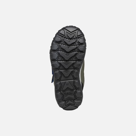 Waterproof snow ankle boots TREKKYUP ABX BOY Dark green/Royal - image number 6 | GEOX