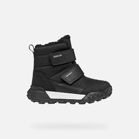 Waterproof snow ankle boots TREKKYUP ABX BOY Black - image number 1 | GEOX