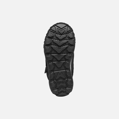 Waterproof snow ankle boots TREKKYUP ABX BOY Black - image number 6 | GEOX