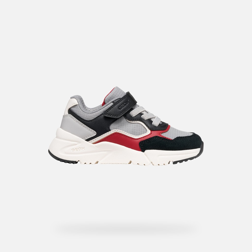 Low top sneakers LOFTUS BOY Gray/Black - image number 1 | GEOX