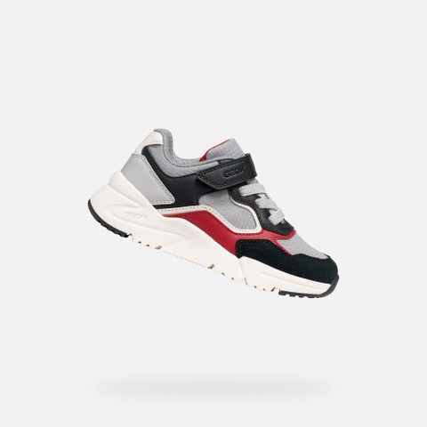 Low top sneakers LOFTUS BOY Gray/Black | GEOX