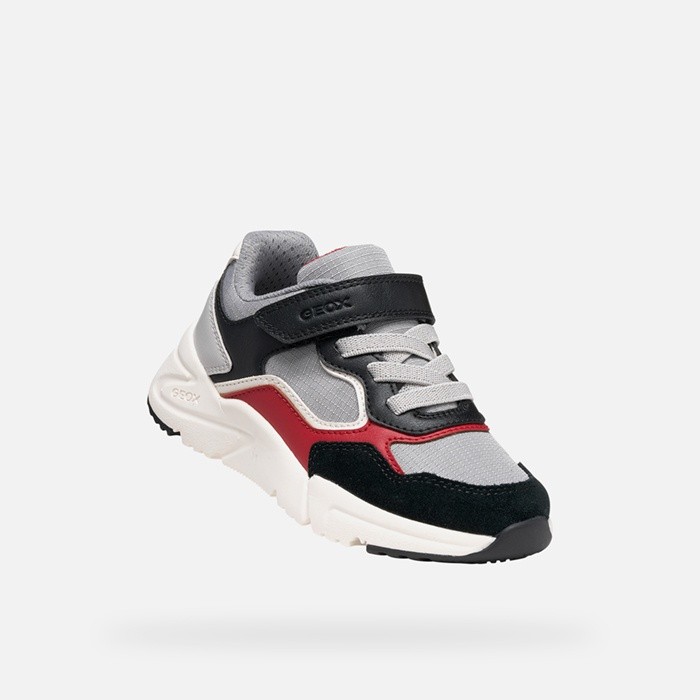 Low top sneakers LOFTUS BOY Gray/Black | GEOX