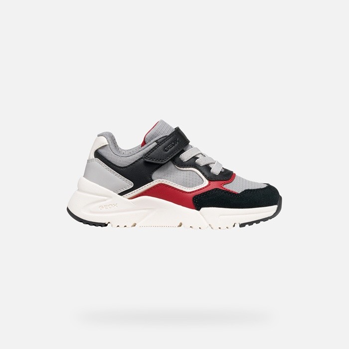 Low top sneakers LOFTUS BOY Gray/Black | GEOX