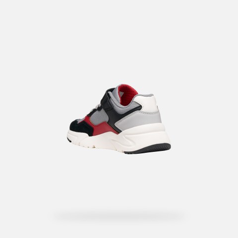 Low top sneakers LOFTUS BOY Gray/Black - image number 3 | GEOX