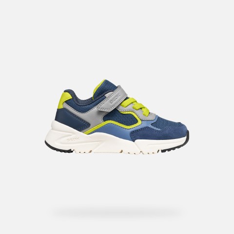 Low top sneakers LOFTUS BOY Denim/Grey - image number 1 | GEOX