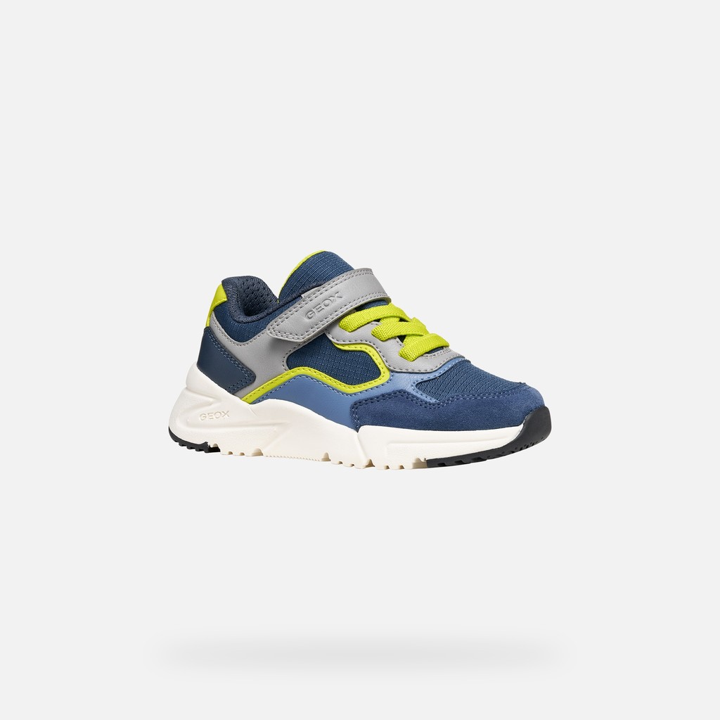 Low top sneakers LOFTUS BOY Denim/Grey - image number 2 | GEOX