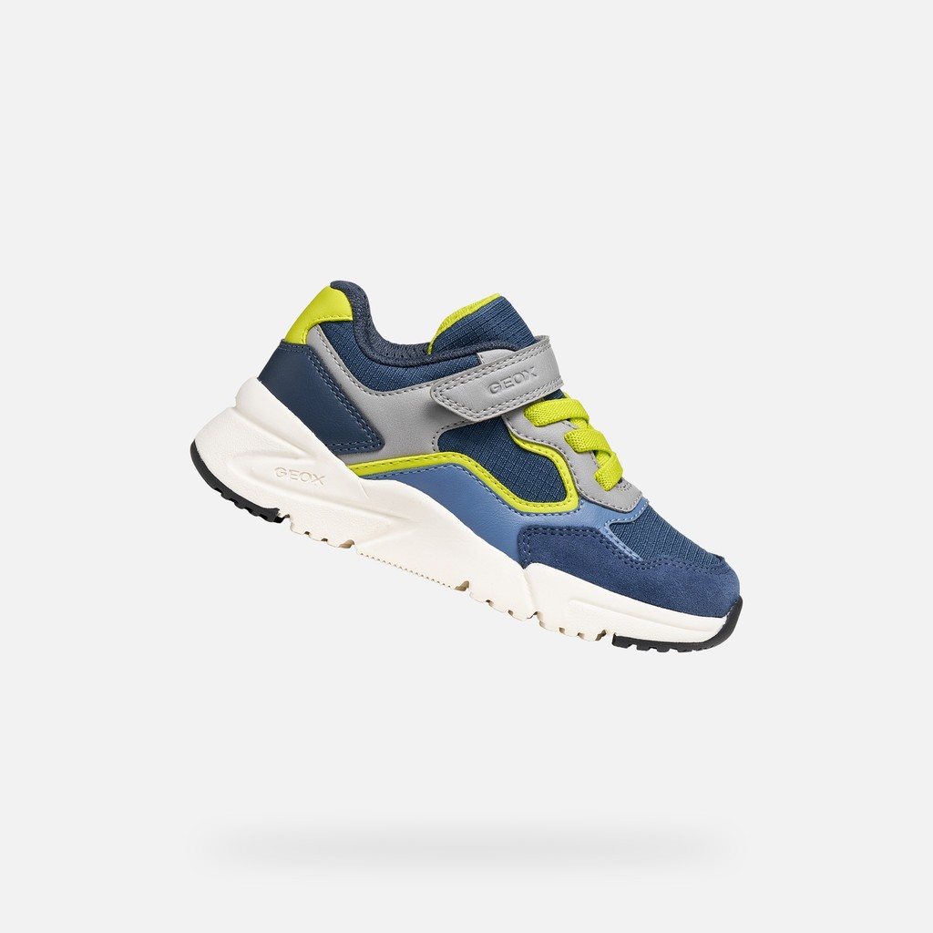 Low top sneakers LOFTUS BOY Denim/Grey - image number 0 | GEOX