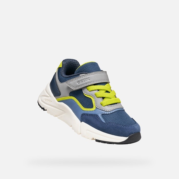 Low top sneakers LOFTUS BOY Denim/Grey | GEOX