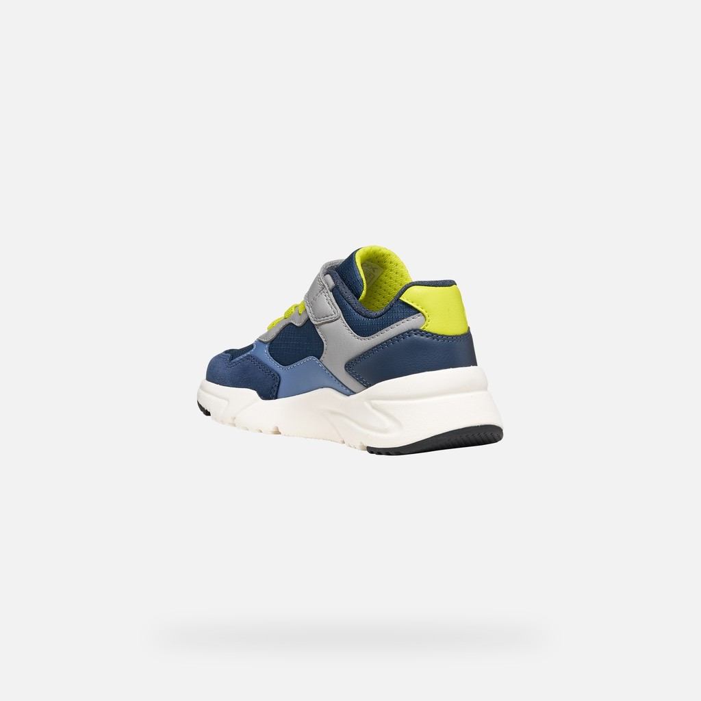 Low top sneakers LOFTUS BOY Denim/Grey - image number 3 | GEOX