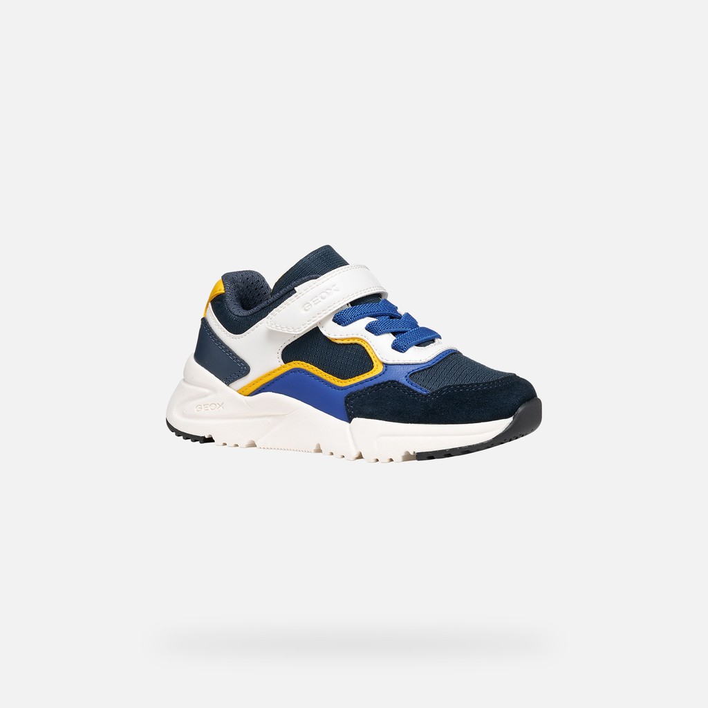 Low top sneakers LOFTUS BOY Navy/White - image number 2 | GEOX