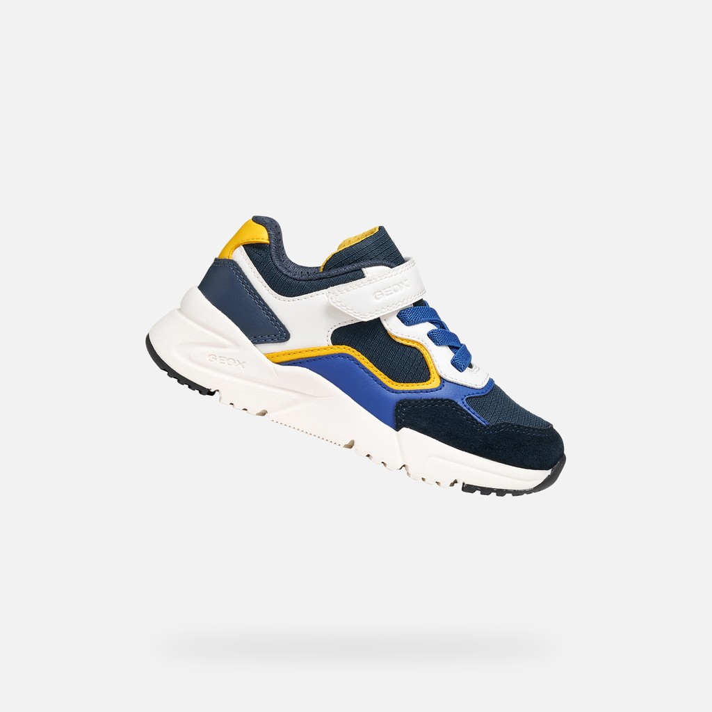 Low top sneakers LOFTUS BOY Navy/White - image number 0 | GEOX