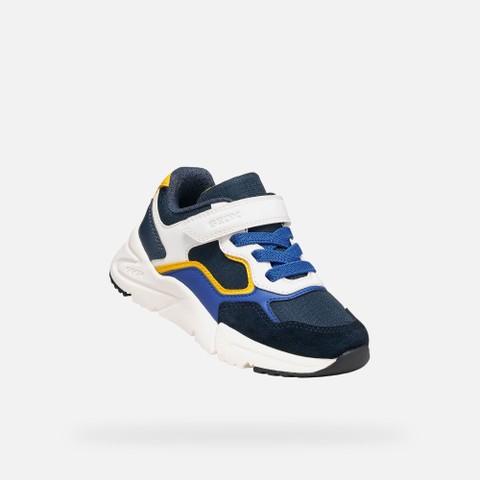 Low top sneakers LOFTUS BOY Navy/White - image number 4 | GEOX