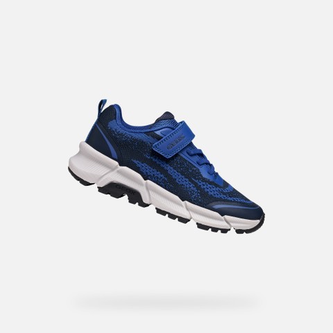 Lightweight cushioned sneakers FLEXYPER PLUS BOY Royal/Navy | GEOX
