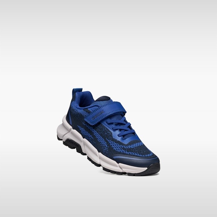 Lightweight cushioned sneakers FLEXYPER PLUS BOY Royal/Navy | GEOX