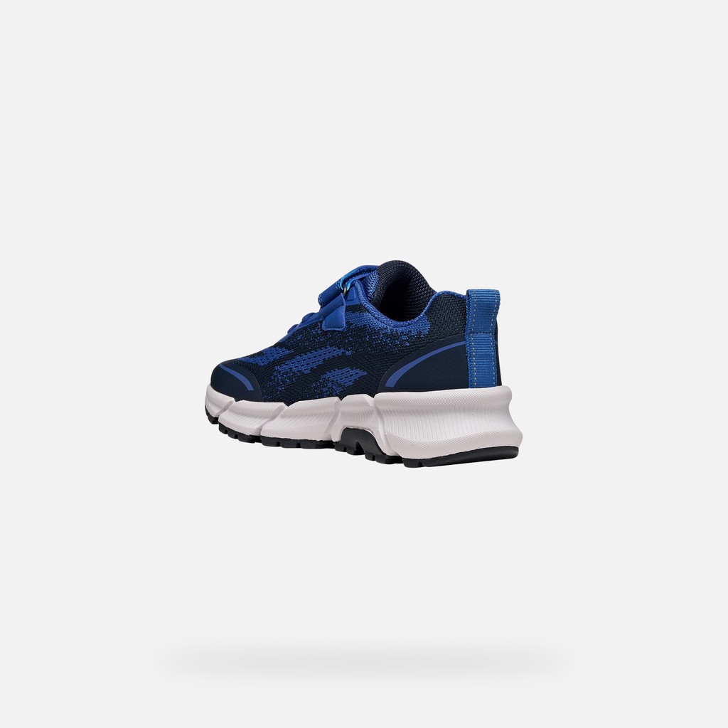 Lightweight cushioned sneakers FLEXYPER PLUS BOY Royal/Navy - image number 3 | GEOX