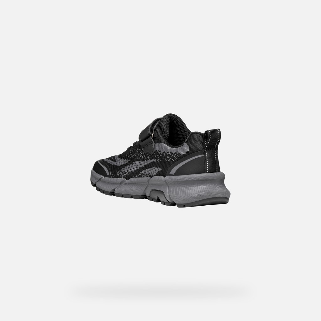 Lightweight cushioned sneakers FLEXYPER PLUS BOY Black - image number 3 | GEOX
