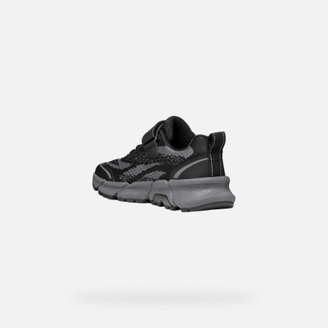 Lightweight cushioned sneakers FLEXYPER PLUS BOY Black - image number 3 | GEOX