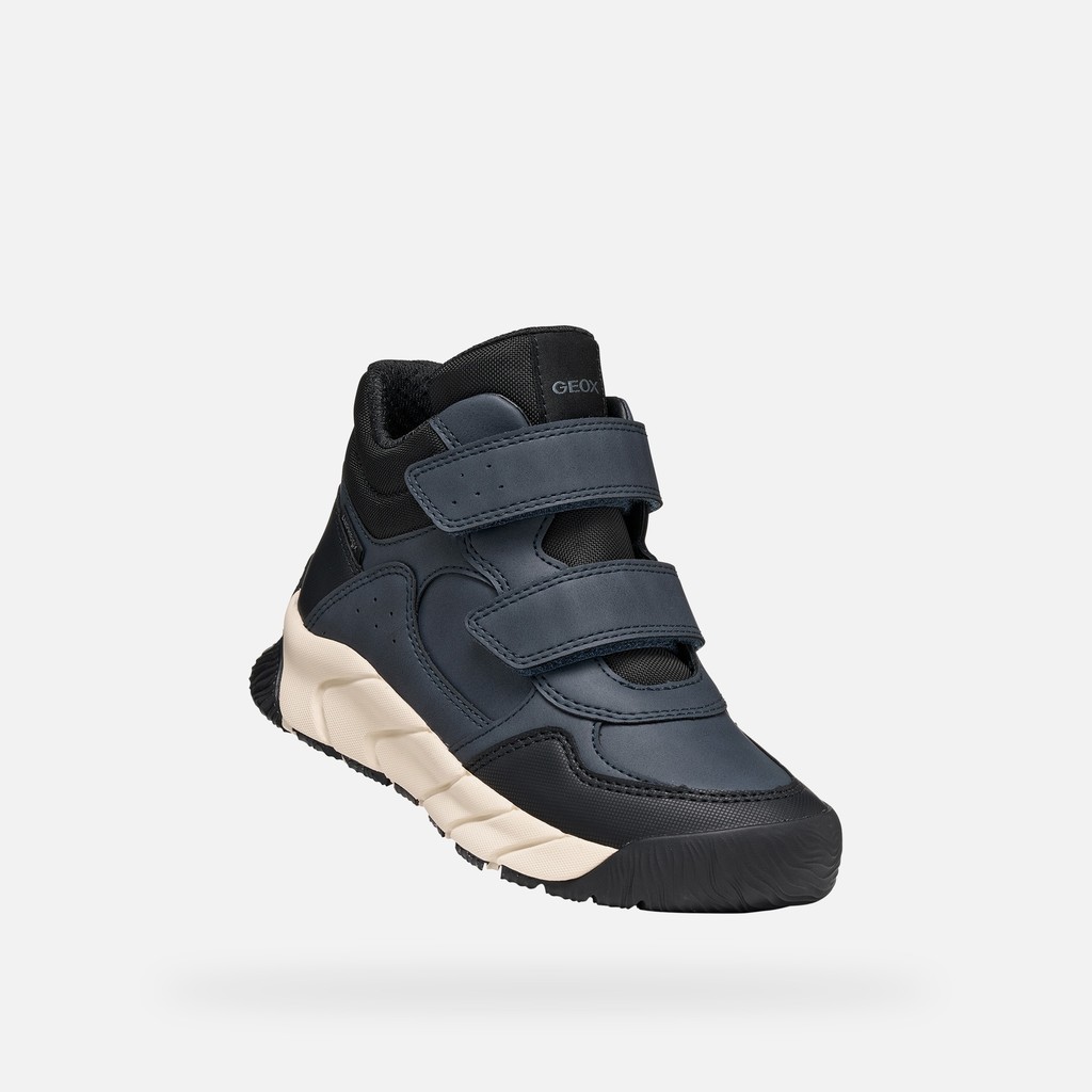 Waterproof ankle boots FLEXYPER PRO ABX BOY Navy/Black - image number 4 | GEOX