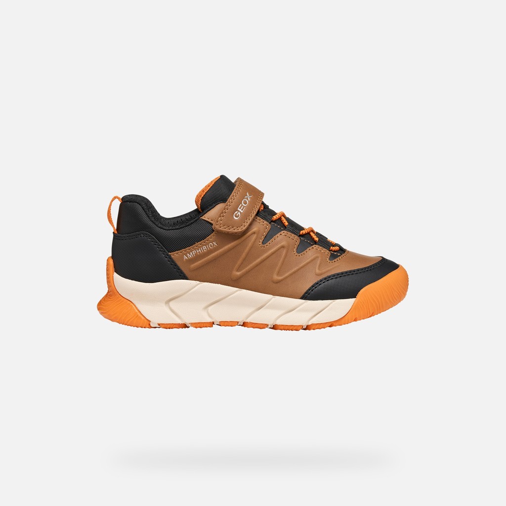 Sapatilhas imperme&aacute;veis FLEXYPER PRO ABX MENINO Castanho - image number 1 | GEOX