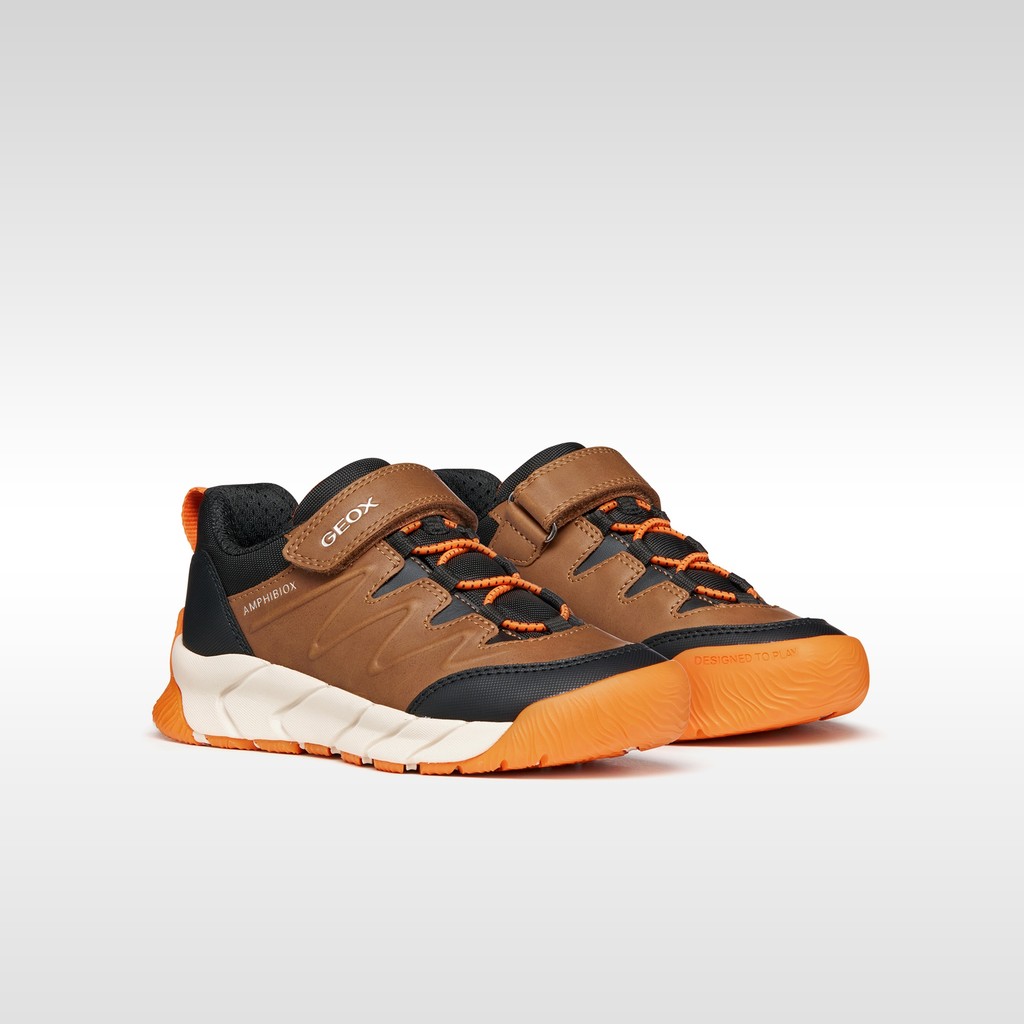 Sapatilhas imperme&aacute;veis FLEXYPER PRO ABX MENINO Castanho - image number 7 | GEOX