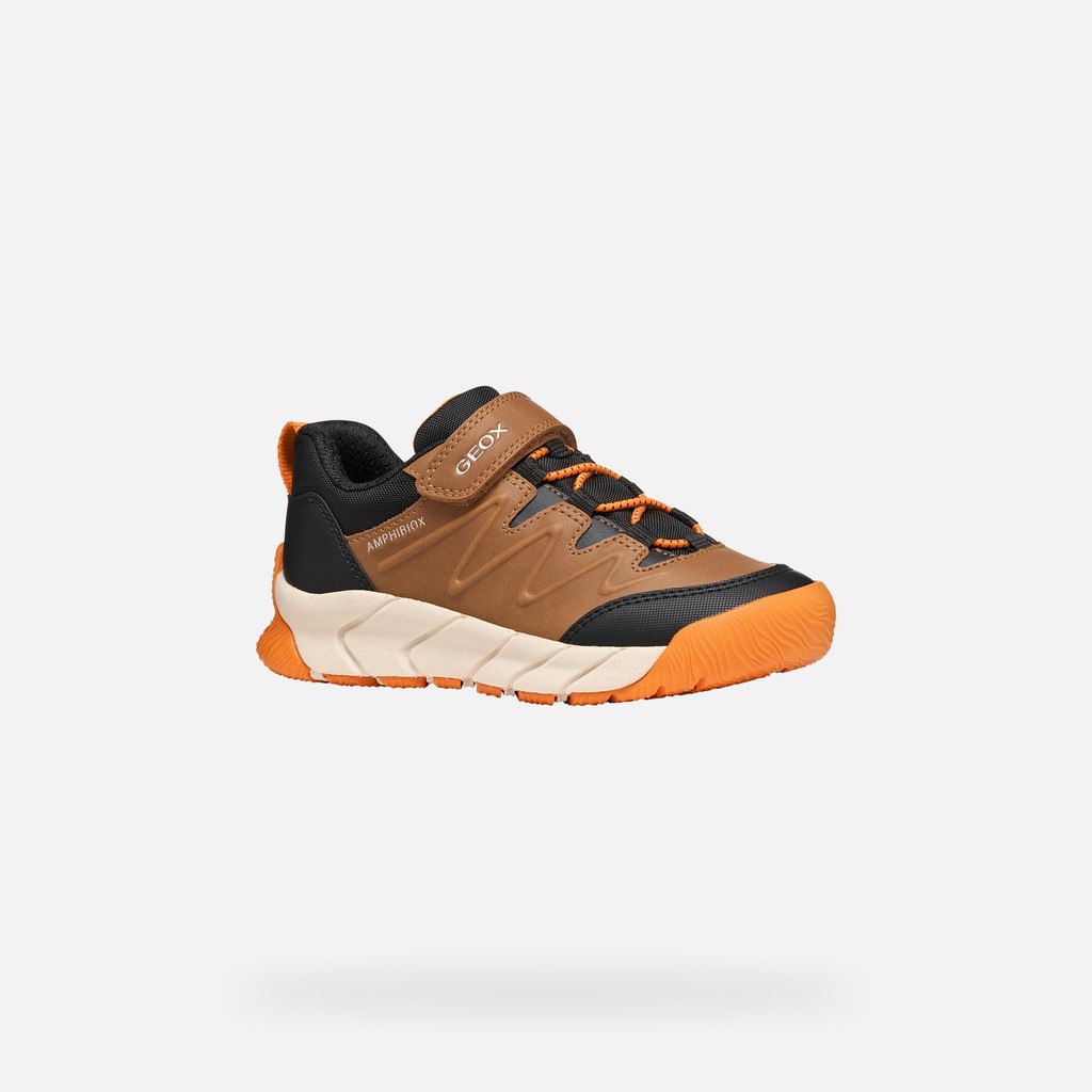 Sapatilhas imperme&aacute;veis FLEXYPER PRO ABX MENINO Castanho - image number 2 | GEOX