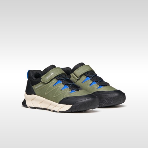 Sapatilhas imperme&aacute;veis FLEXYPER PRO ABX MENINO Verde militar - image number 7 | GEOX