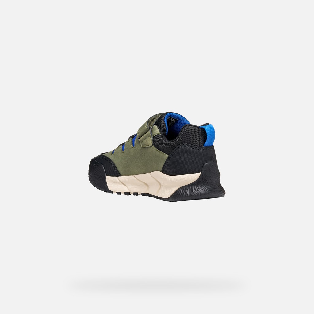 Sapatilhas imperme&aacute;veis FLEXYPER PRO ABX MENINO Verde militar - image number 3 | GEOX