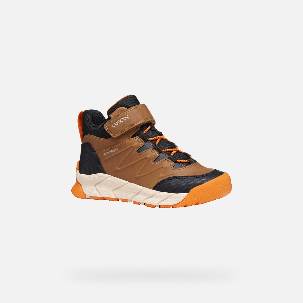 Waterproof ankle boots FLEXYPER PRO ABX BOY Brown - image number 2 | GEOX