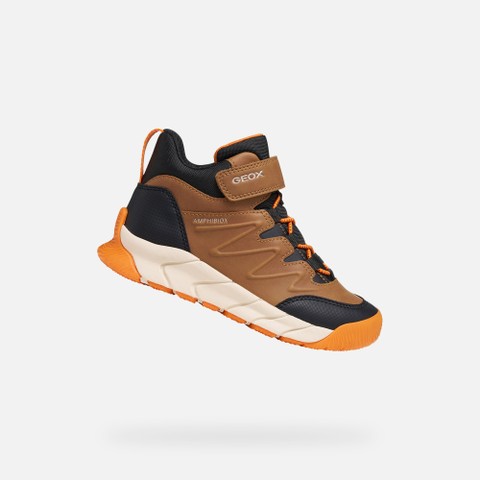 Waterproof ankle boots FLEXYPER PRO ABX BOY Brown | GEOX