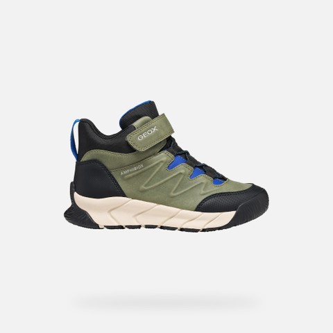 Botines impermeables FLEXYPER PRO ABX NI&Ntilde;O Verde militar - image number 1 | GEOX