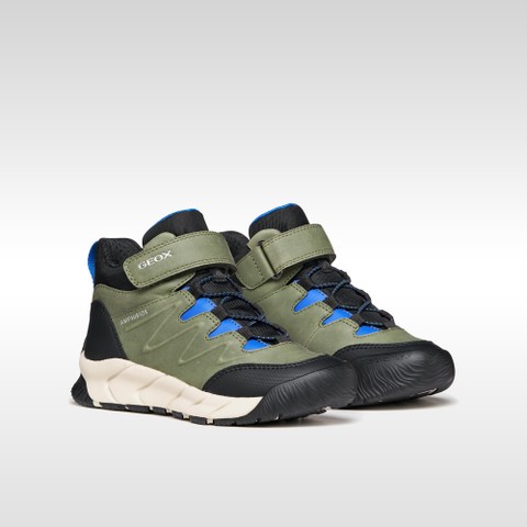 Botines impermeables FLEXYPER PRO ABX NI&Ntilde;O Verde militar - image number 7 | GEOX