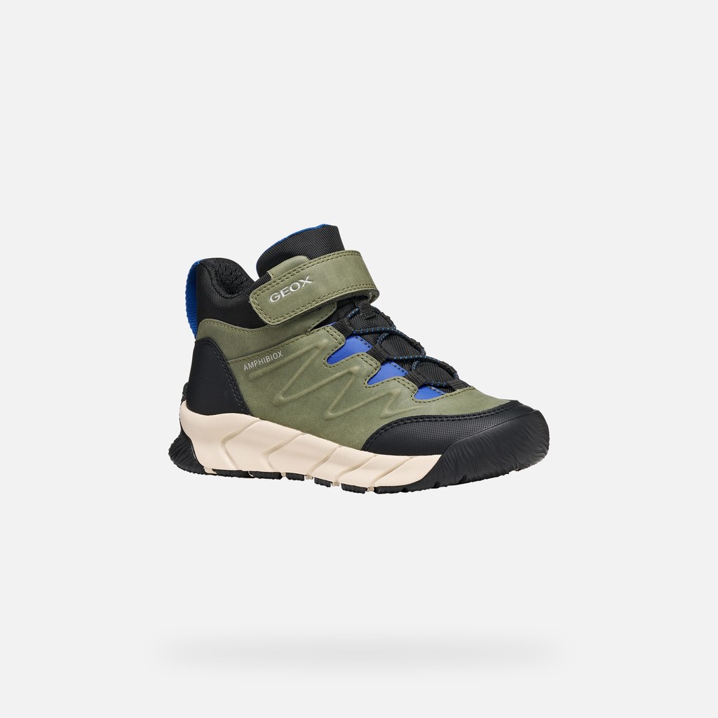 Botines impermeables FLEXYPER PRO ABX NI&Ntilde;O Verde militar - image number 2 | GEOX