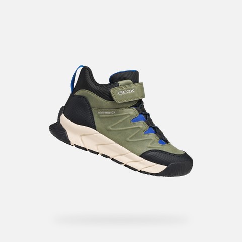 Botines impermeables FLEXYPER PRO ABX NI&Ntilde;O Verde militar | GEOX