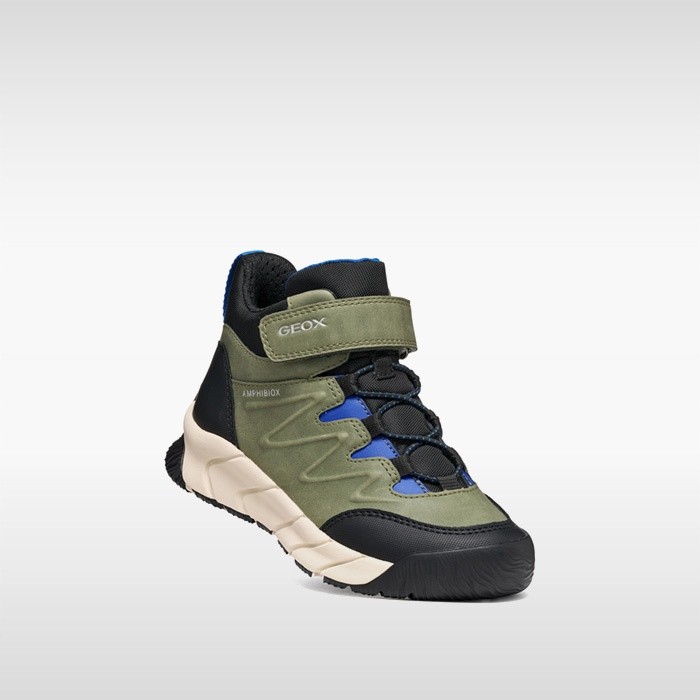 Botines impermeables FLEXYPER PRO ABX NI&Ntilde;O Verde militar | GEOX