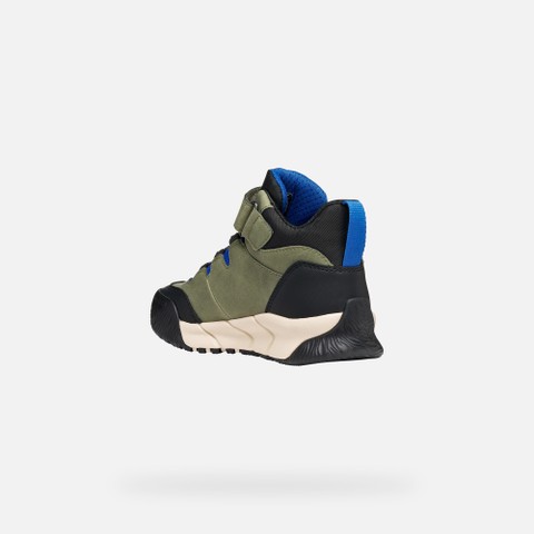 Botines impermeables FLEXYPER PRO ABX NI&Ntilde;O Verde militar - image number 3 | GEOX