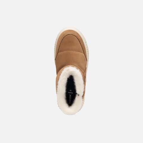 Bottines imperm&eacute;ables LAQUINNY   FILLE Brun cognac - image number 5 | GEOX