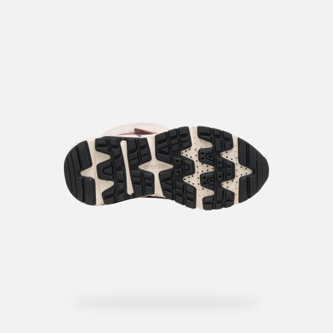 Waterproof snow ankle boots FLEXYPER PLUS ABX GIRL Dark rose/Black - image number 6 | GEOX
