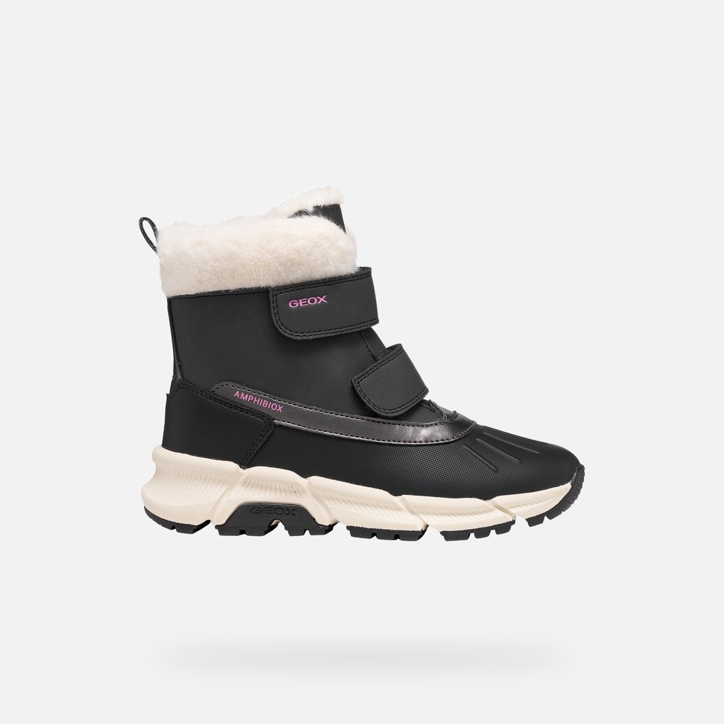 Waterproof snow ankle boots FLEXYPER PLUS ABX GIRL Black - image number 1 | GEOX