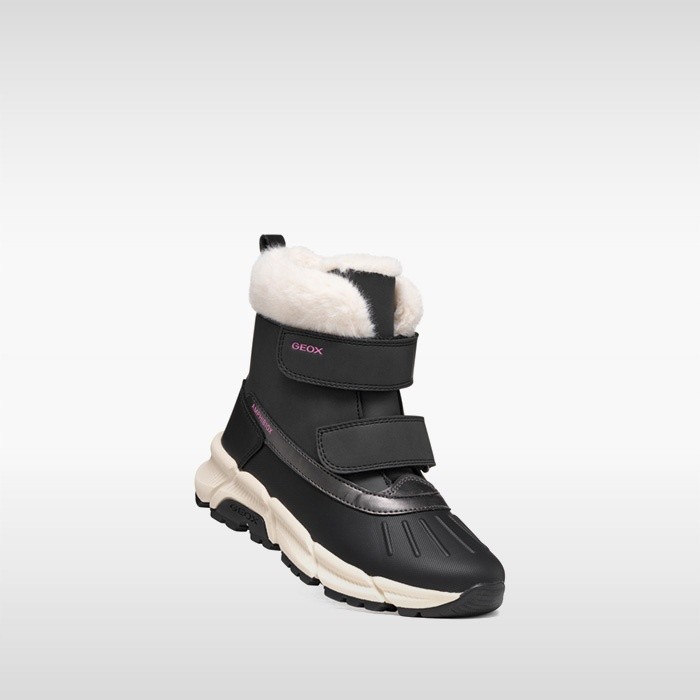Waterproof snow ankle boots FLEXYPER PLUS ABX GIRL Black | GEOX
