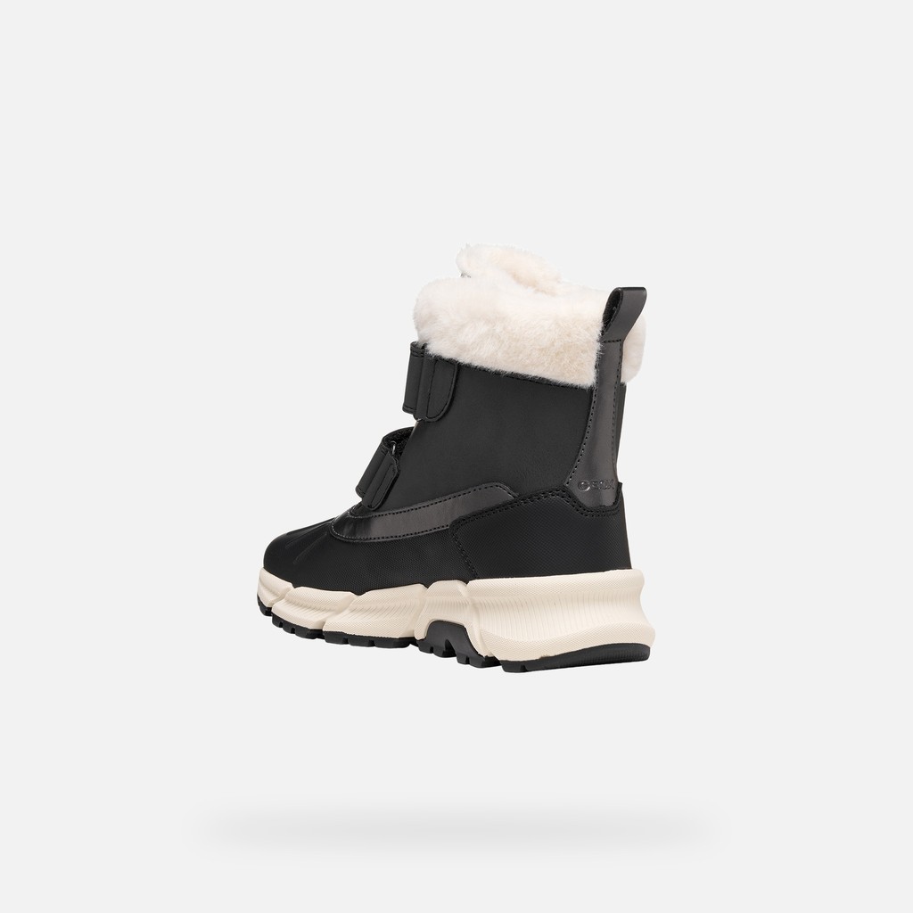 Waterproof snow ankle boots FLEXYPER PLUS ABX GIRL Black - image number 3 | GEOX