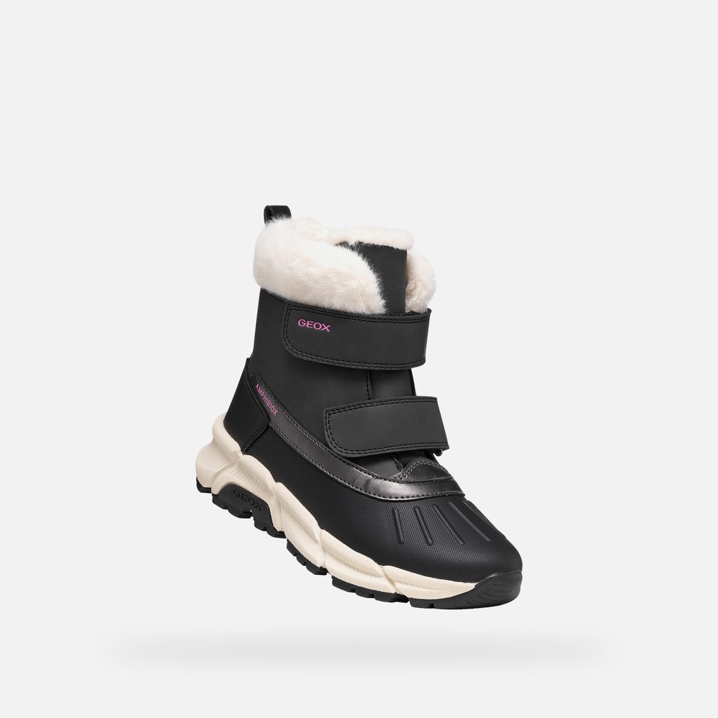 Waterproof snow ankle boots FLEXYPER PLUS ABX GIRL Black - image number 4 | GEOX