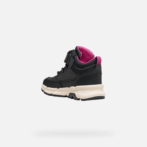Waterproof ankle boots FLEXYPER PLUS ABX GIRL Black/Fuchsia - image number 3 | GEOX