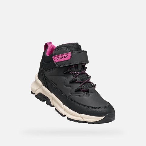 Waterproof ankle boots FLEXYPER PLUS ABX GIRL Black/Fuchsia - image number 4 | GEOX