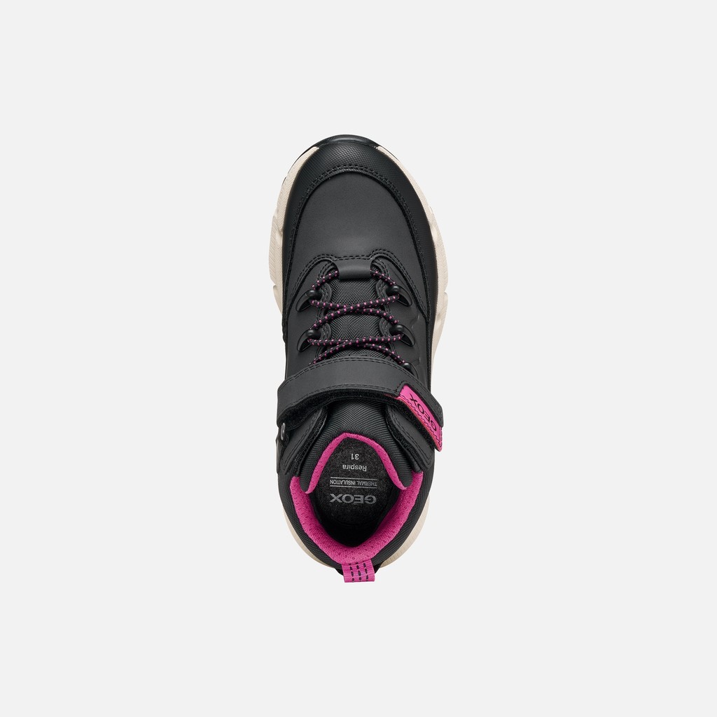 Waterproof ankle boots FLEXYPER PLUS ABX GIRL Black/Fuchsia - image number 5 | GEOX