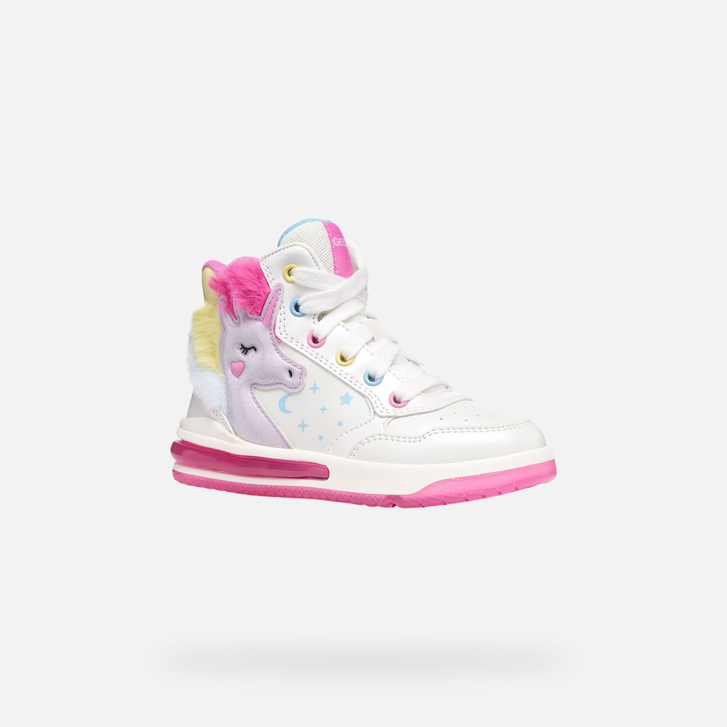 Shoes with lights SKETLITE GIRL White/Multicolor - image number 3 | GEOX